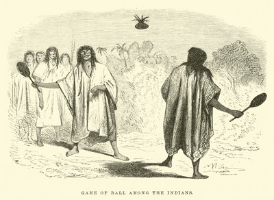 Jeu de balle chez les Indiens - Edouard Riou